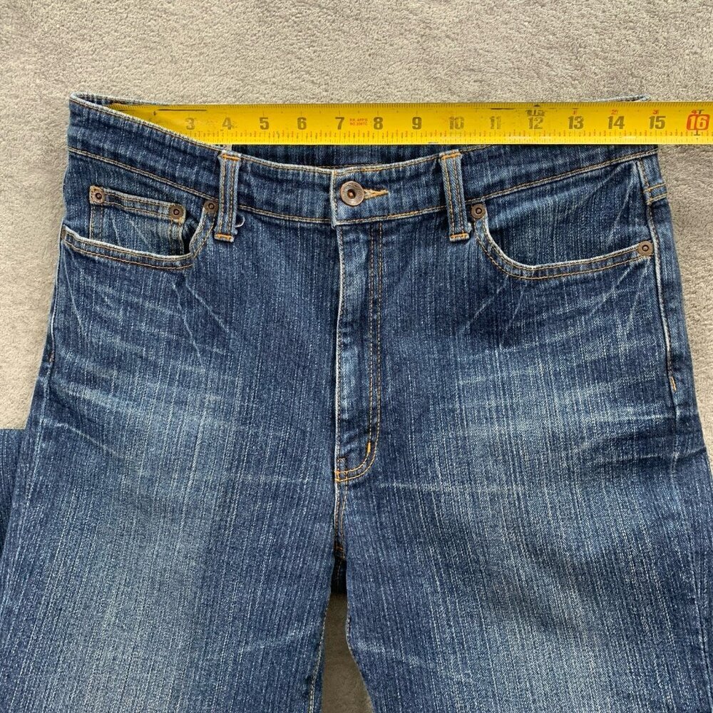 Vintage Bobson Jeans Mens Size 30x29” Japanese Denim Blue Whiskers Cotton Blend - Picture 8 of 13